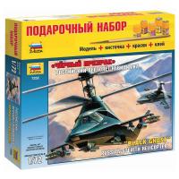 Вертолет КА-58 Черный призрак склейка с подарочным набором