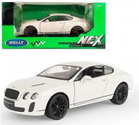 Welly Машинка 1:24 Bentley Continental Supersports 24018W белый
