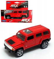 Welly Машинка Hummer H3 металл 43629W-R красный