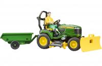 Bruder 62104 Трактор John Deere с прицепом и фигуркой
