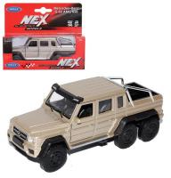 Welly Машинка Mercedes-Benz G63 AMG 6X6 золотой 43704W-G