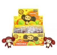 Игрушка тянучка Чебурашка наполнение шарики, дисплей