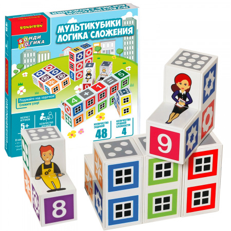 Настольная игра Мультикубики Логика сложения